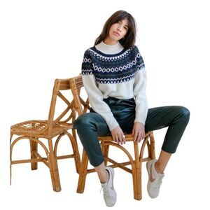 JUST FEMALE Ridari Knit Fair Isle Sweater